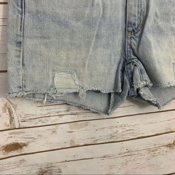 Gap Cutoff Distressed Denim Jean Slim Shorts - Picture 2 of 5
